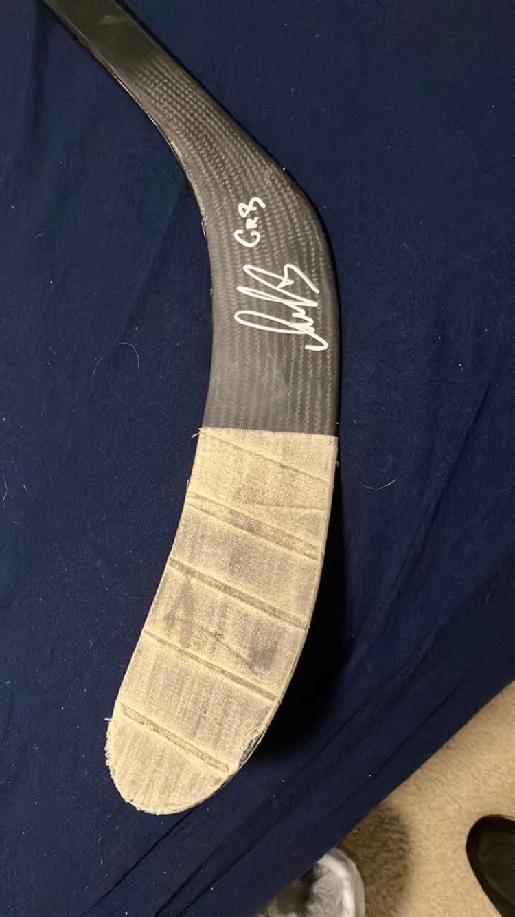 Alex Ovechkin CCM 2007-2008 Playoff Berth Signed GAME USED STICK Capitals  GR8