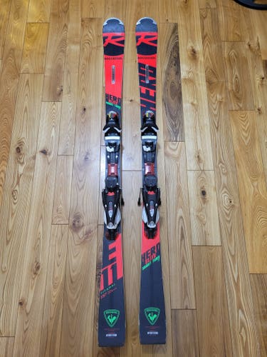 Used 2020 Rossignol 157 cm Slalom Racing Hero Elite ST Ti Skis With Bindings Max Din 12
