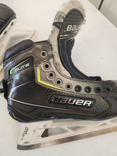 Senior Used Bauer Elite Hockey Goalie Skates Regular Width Size 8