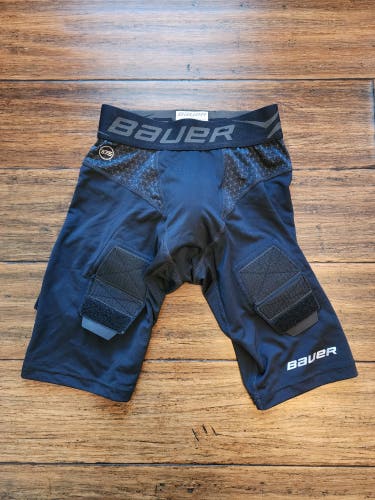 Bauer Premium Compression Hockey Jock Shorts Youth Medium