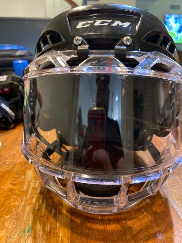 Youth CCM Ice hockey helmet with clear FV1 Sheila