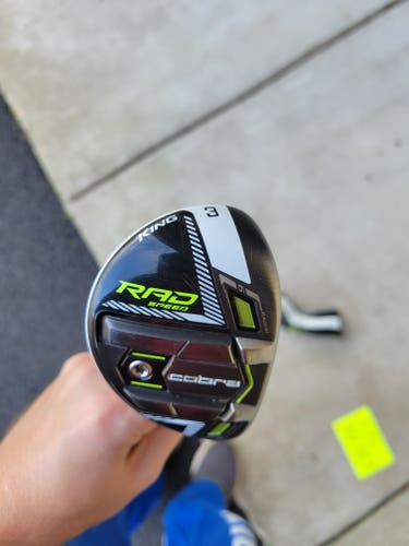 Used Men's Cobra Right Handed Rad Speed Hybrid Stiff Flex 3H