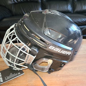 Black New X-Small Bauer 4500 Helmet Combo