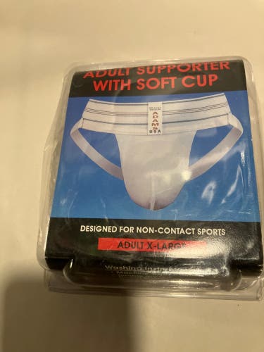 Adams adult supporter with soft cup Adult extra large 40 to 42 inch waist
