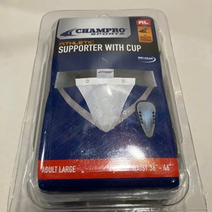 Cham pro supporter with cup Adult large 36 to 46