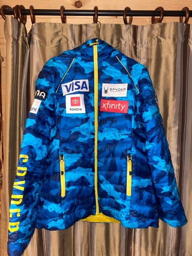 US Ski Team - Blue Puffy Spyder Jacket