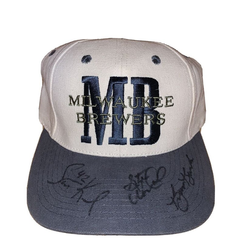 KTZ Milwaukee Brewers Vintage Pinstripe 9fifty Snapback Cap in