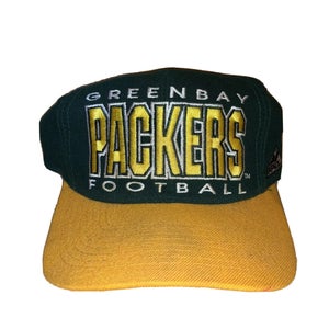 Vintage Green Bay Packers Snapback Hat Apex One NFL Autographed George Koonce 53