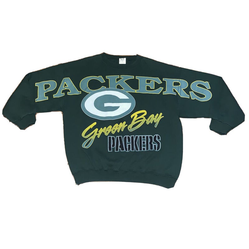 Green Bay Packers Pro Line Women's Vintage Pocket Boatneck Sweatshirt -  Black