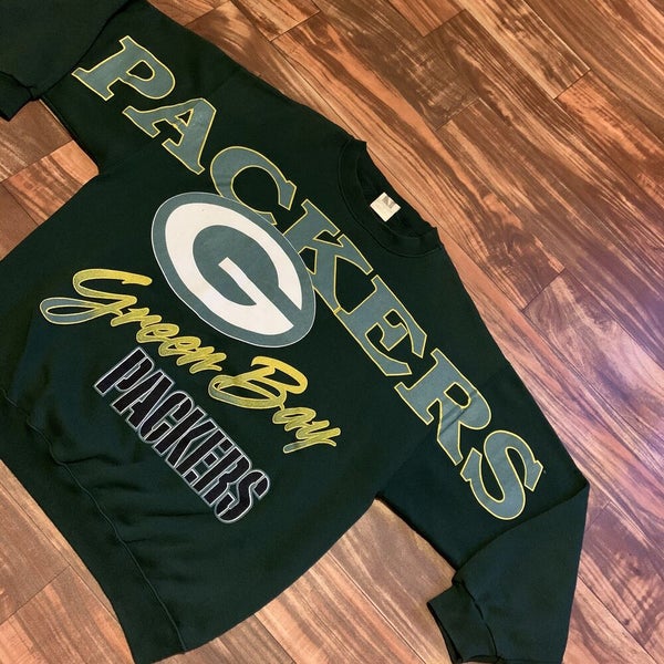 Tultex, Shirts, Vtg Green Bay Packers Sweatshirt Lee Sport Mens Xl Black  Football 9s