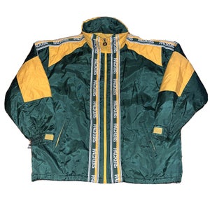 Vintage Green Bay Packers First Down Jacket Mens Sz XXL NFL Football Spellout