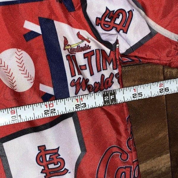 St. Louis Cardinals MLB 2 button Polo Shirt Men's SIZE 2X Cotton