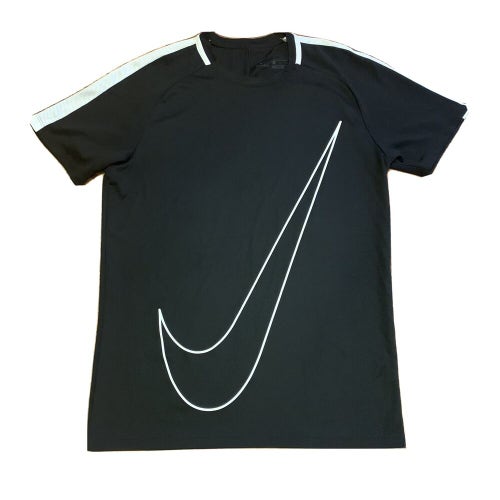 Mens Nike Swoosh Big Logo Dri-Fit Athletic Workout Sport T-Shirt Size Medium