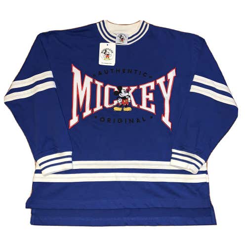 Vintage NWT Disney Mickey & Co. Authentic Original Long Sleeve Striped Shirt M/L
