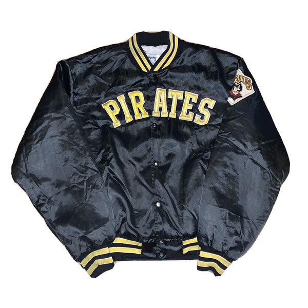 Vintage 90s Pittsburgh Pirates Satin Swingster Jacket Stitched Size XL  Spellout