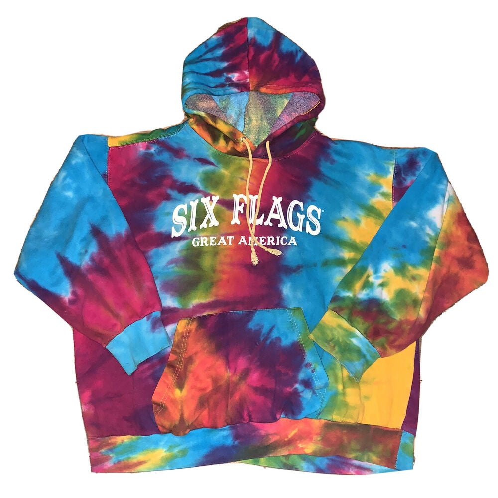 Womens Chicago Tie Dye Hoodie, Large