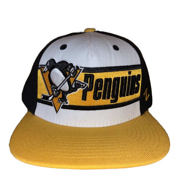 Pittsburgh Penguins Hat: Black/Gold Snapback Flat Bill Hats | NHL