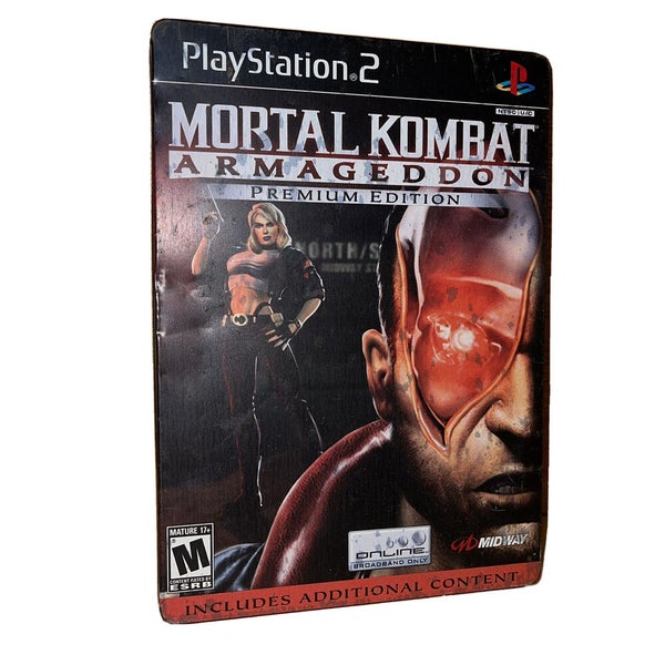 Mortal Kombat Armageddon Premium Edition (PS2) STEELBOOK + Manual/Bonus  TESTED