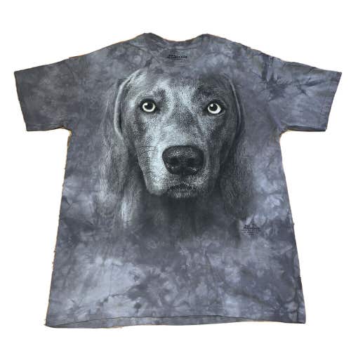 The Mountain T-Shirt Size Large 2013 Black Labrador Dog Puppy Face