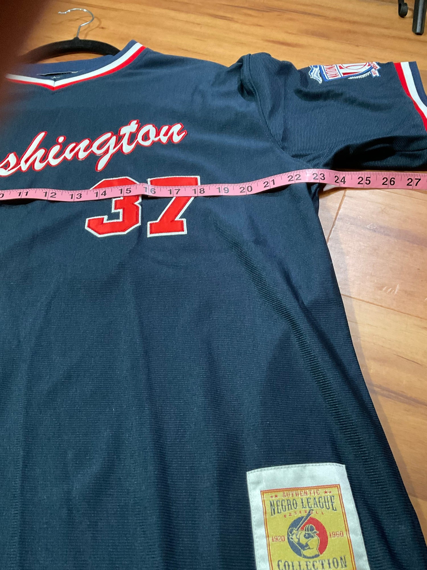 RARE* Washington Black Senators Negro League Baseball Jersey Headgear Large  #37