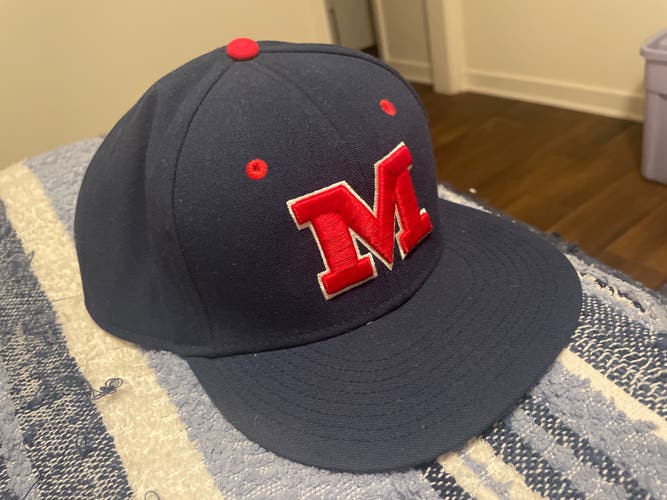 Blue Used Ole Miss Baseball 7 1/4 Nike Hat