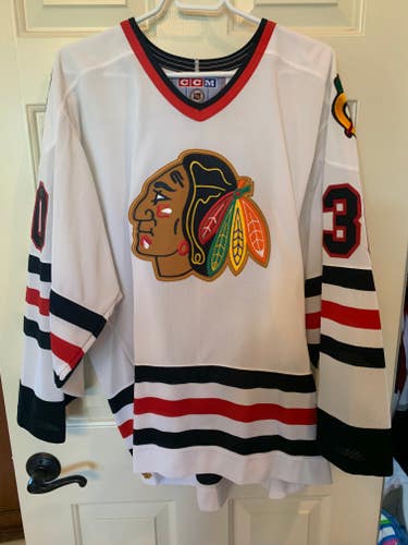 NHL Chicago Blackhawks Vintage #30 Ed Belfour Jersey