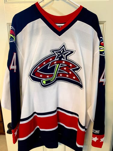 NHL Columbus Blue Jackets Vintage #34 Jean-Luc Grand-Pierre Jersey