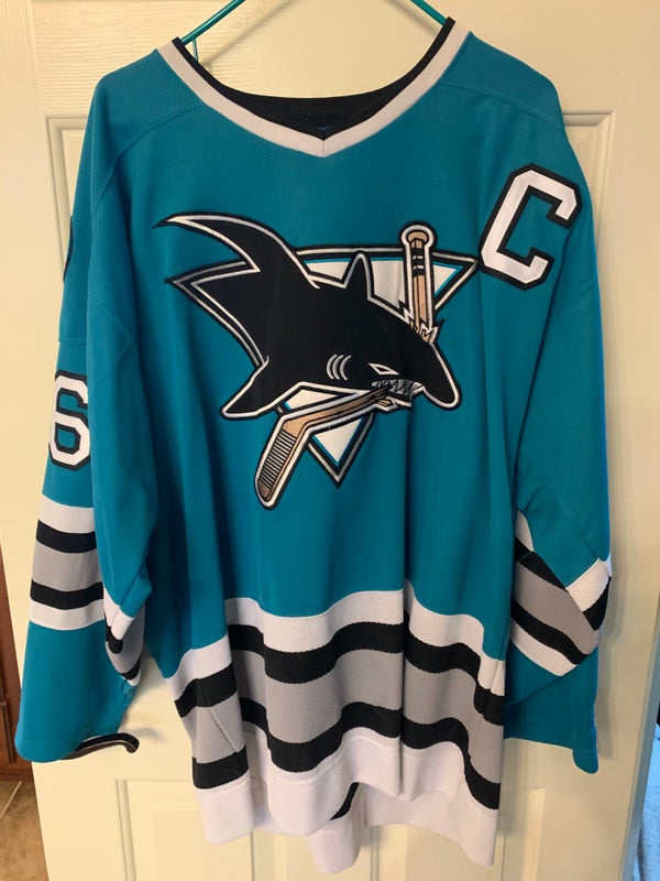 NHL San Jose Sharks Vintage #36 Jeff Odgers (C) Jersey