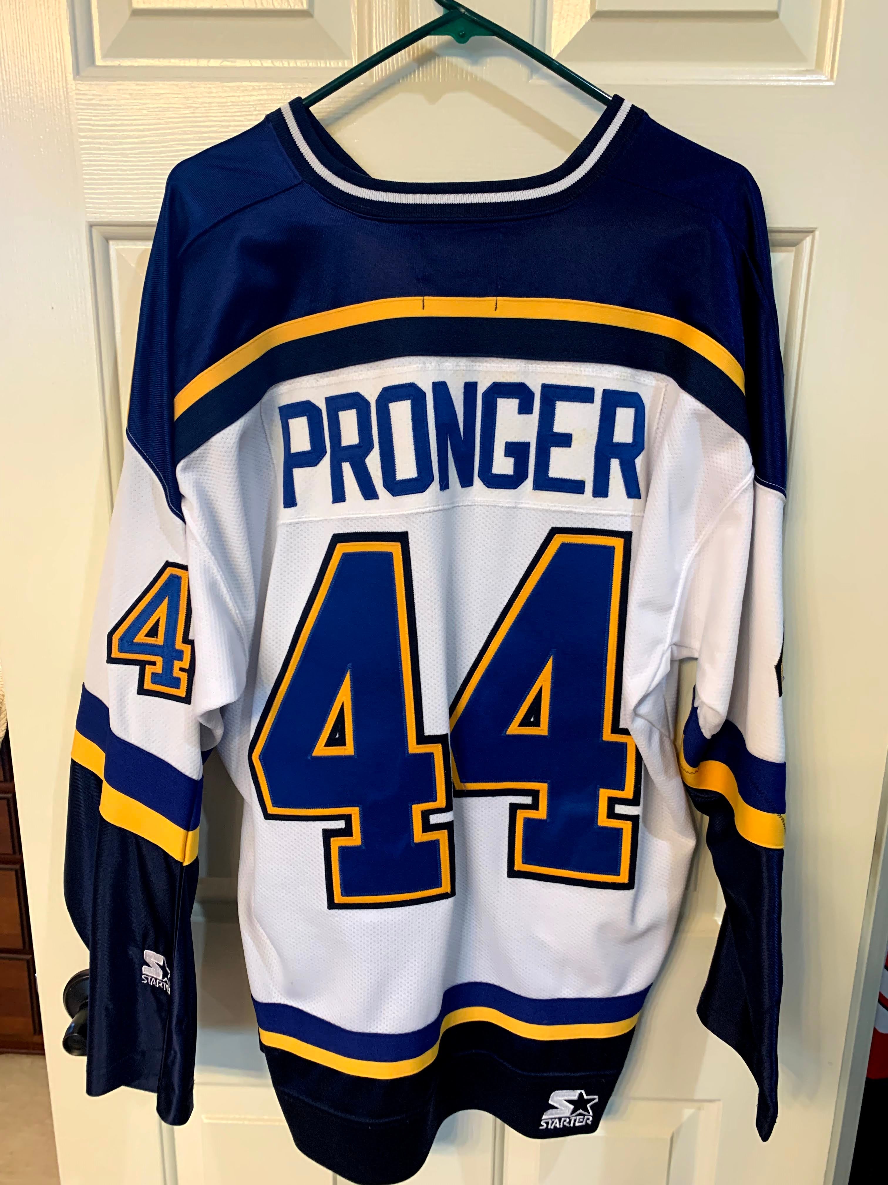 Chris Pronger St Louis Blues Autographed Adidas Home Jersey with