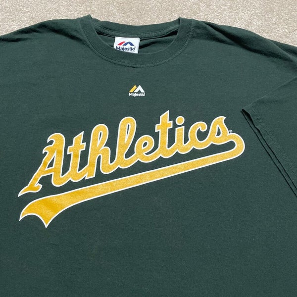 Rickey Henderson Oakland Athletics T Shirt Men 2XL Adult Green MLB Baseball  24