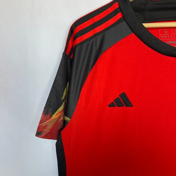 Adidas Men's Belgium 2022 Home Jersey - Red/Black, XL