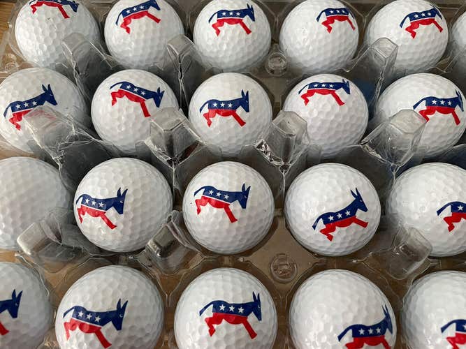 37 Democrat Donkey Logo Golf Balls