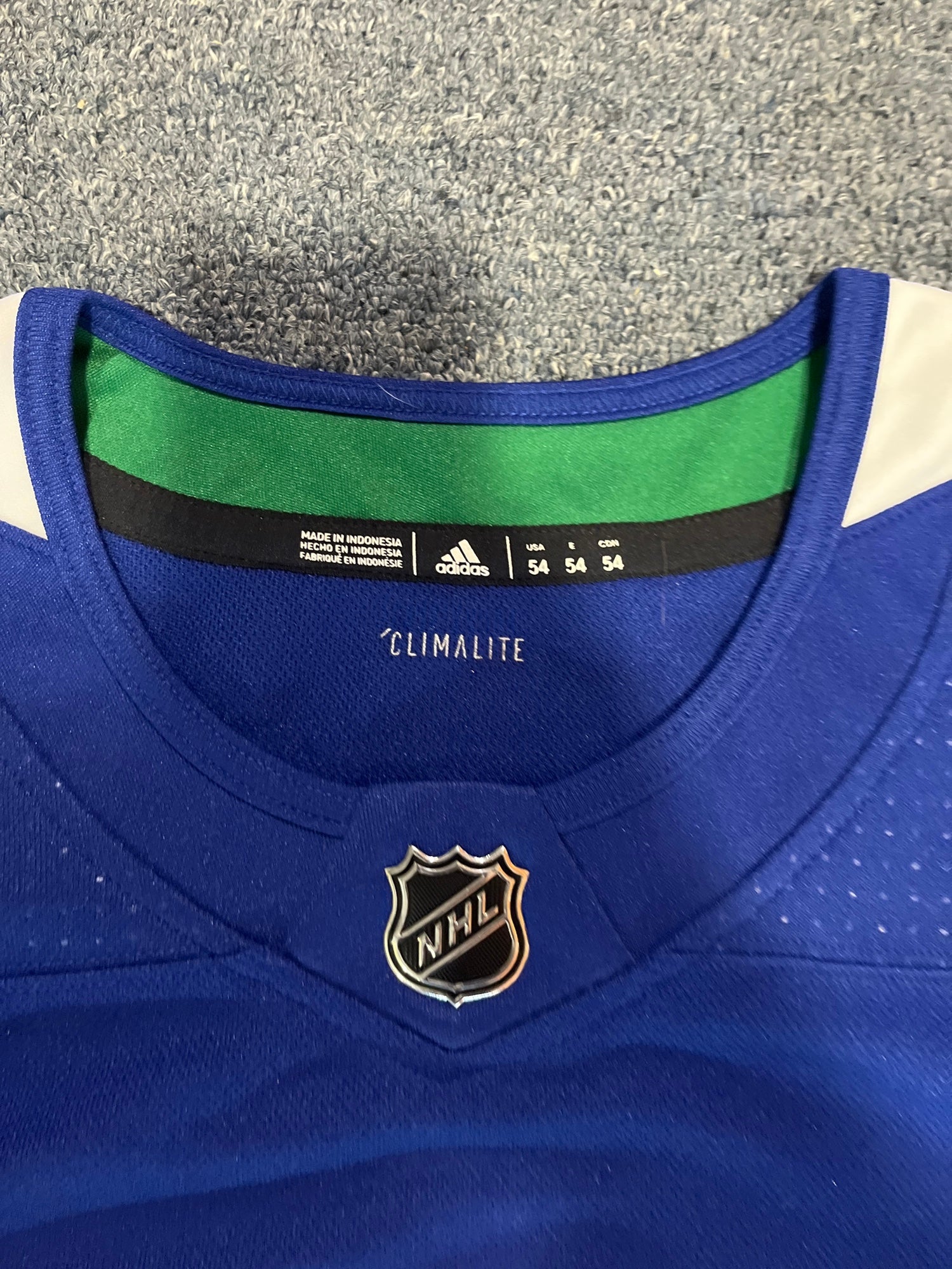 ADIDAS AUTHENTIC ADIZERO NHL ALL STAR TEAM JERSEY *MADE IN CANADA* BLUE  SIZE 60
