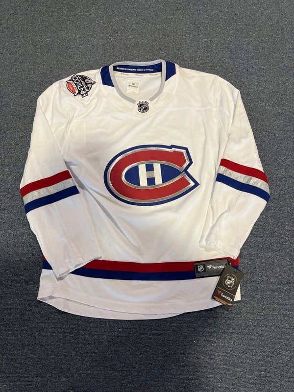 WOMEN-LG MONTREAL CANADIENS BLUE REVERSE RETRO FANATICS PREMIER HOCKEY  JERSEY 