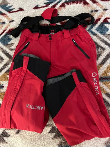 Red Unisex Adult Used Small Arctica Ski Pants
