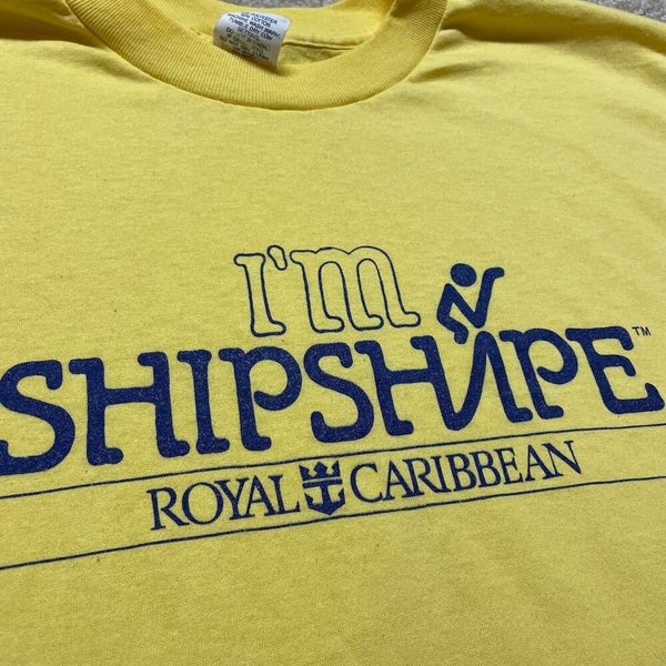 Royal Caribbean T Shirt Men Large Vintage 80s 90s Beach Cruise