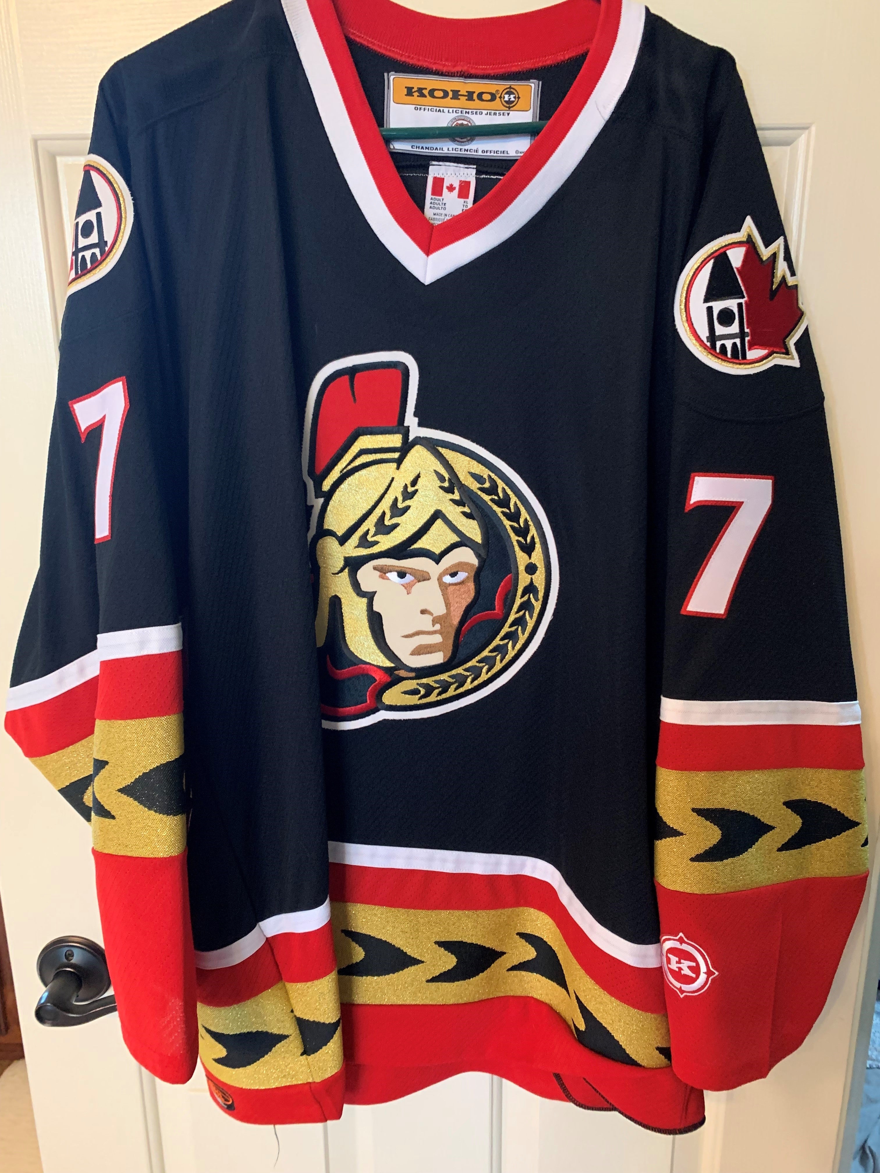 NHL Ottawa Senators Black Reebok Jersey Size Small CCM Official