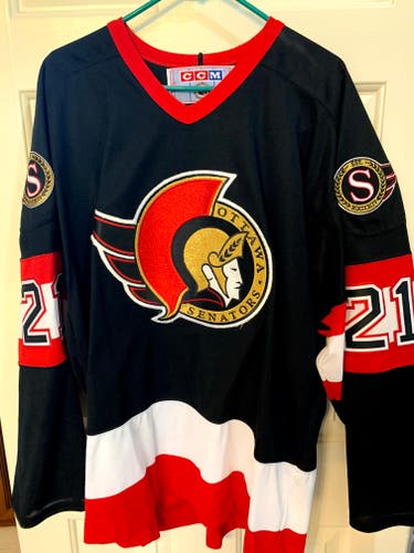 NHL Ottawa Senators Vintage #21 Dennis Vial Jersey