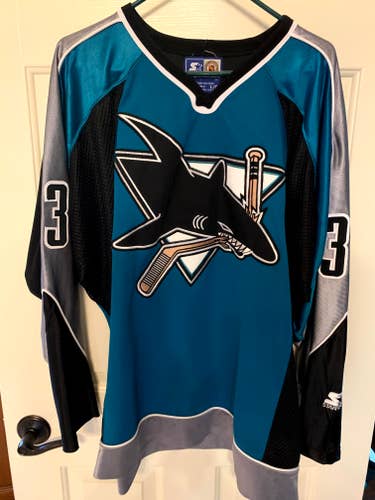 NHL San Jose Sharks Vintage #33 Marty McSorley Jersey