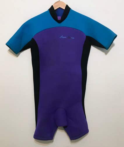 Aqua Sports Mens Spring Shorty Wetsuit Size Medium 2mm - Excellent Condition!
