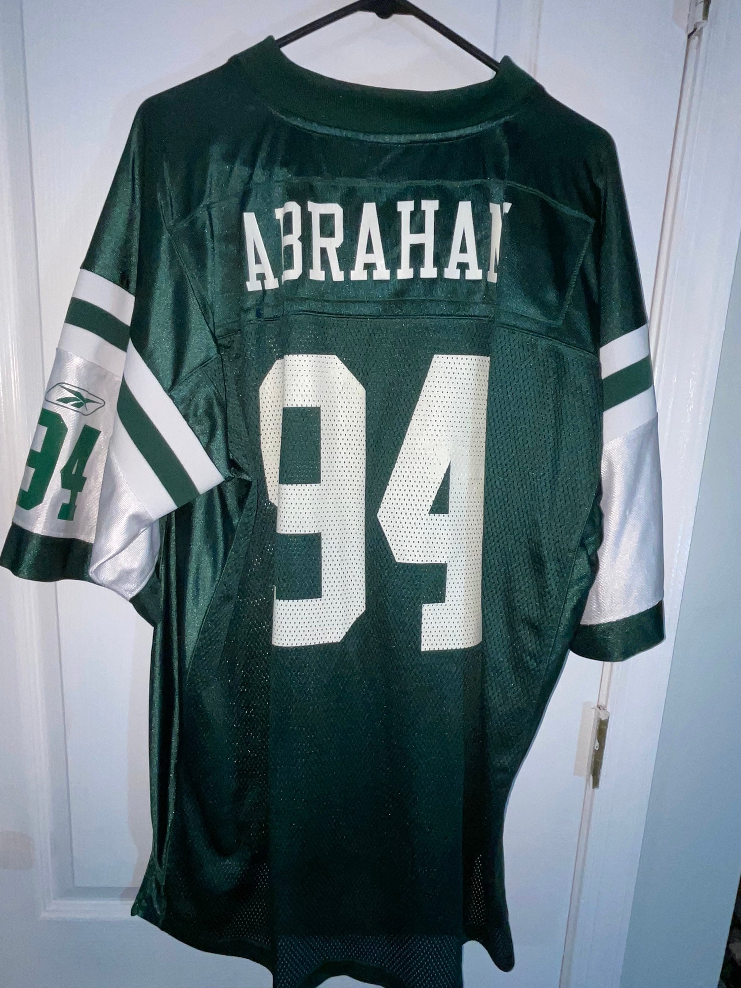 Reebok John Abraham New York Jets On-Field Jersey Adult Size Large #94