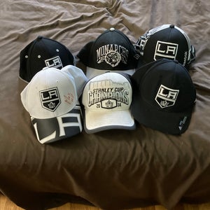 Used Mix of LA Kings baseball style hats