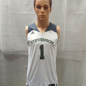 Game Used Stevenson Mustangs Adidas Basketball Jersey M+0 Christian Roberts NCAA