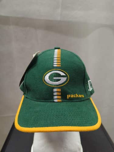 Vintage NWT Green Bay Packers Logo Athletic Strapback Hat NFL Pro Line