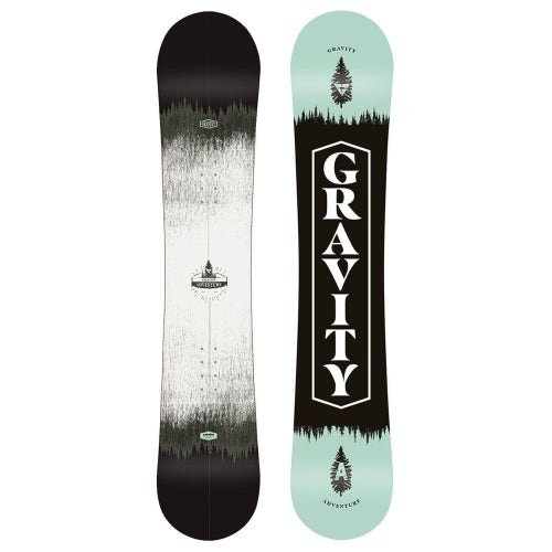 New Mens $350 Gravity "Adventure" Snowboard 154cm, Camber ride, Bindings Avail.