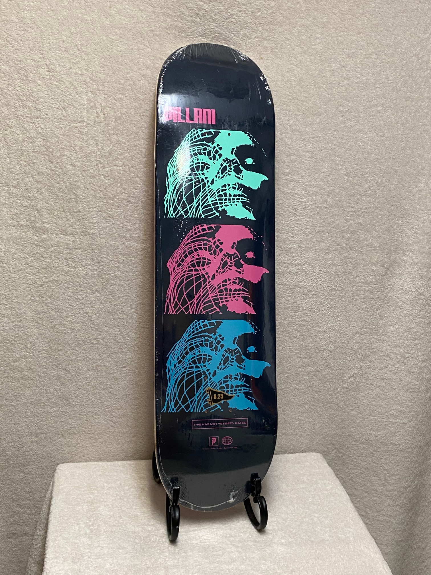Rare Primitive Franky Villani "Uncensored" 8.25" Multicolor Skateboard Deck New