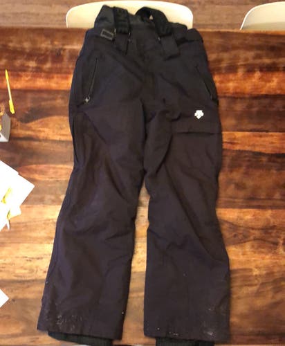 Black Unisex Size 12 Descente Ski Pants
