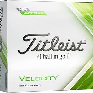 Titleist Velocity Golf Balls (Matte Green, 12pk, 2022) 1 Dozen NEW
