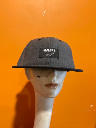 New Gray Adidas Anaheim Ducks Three Stripe Life Adjustable Hat
