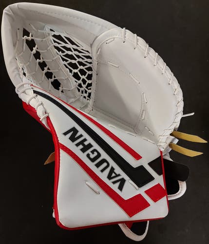 New Vaughn Velocity JR VE8 Regular (Left Hand) Catcher Glove - RED/WHITE/BLACK